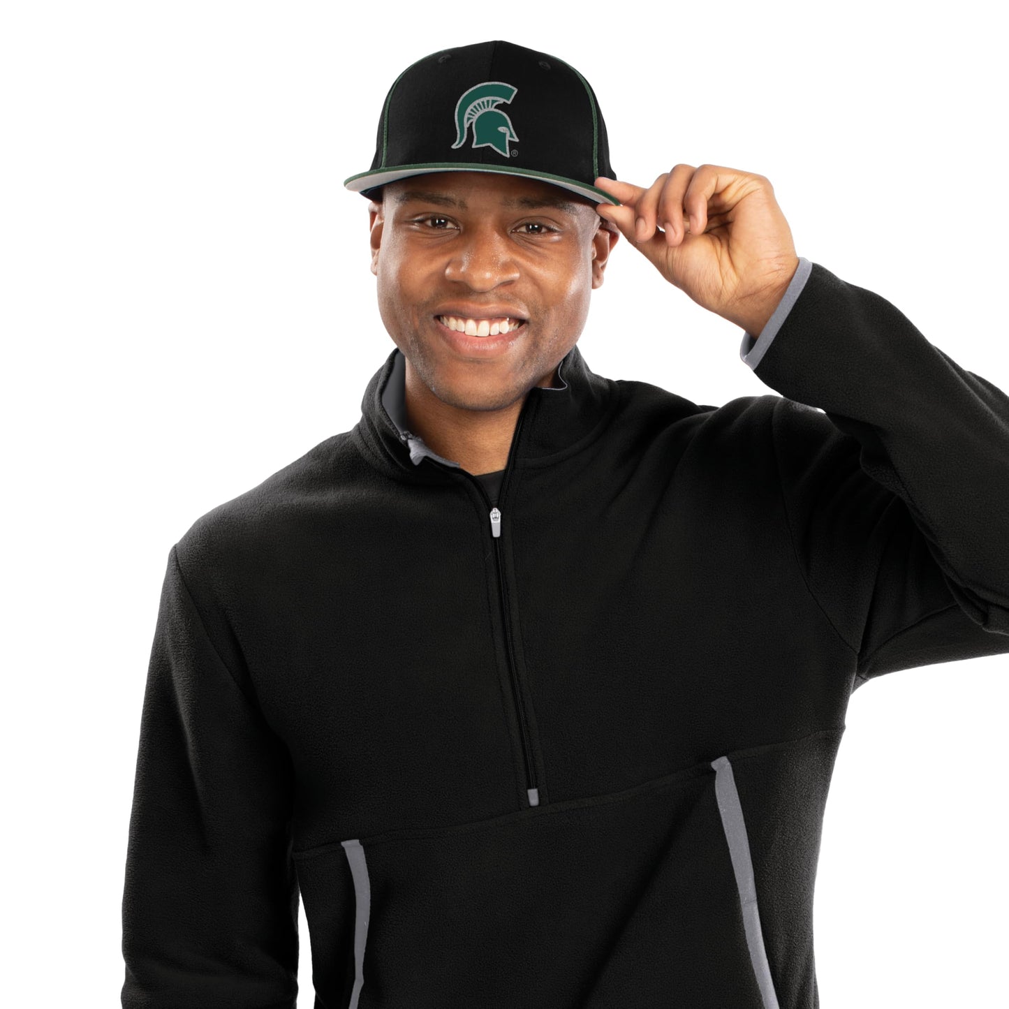 Pacific Headwear NCAA Michigan State Team Flatbill Cap Green OS