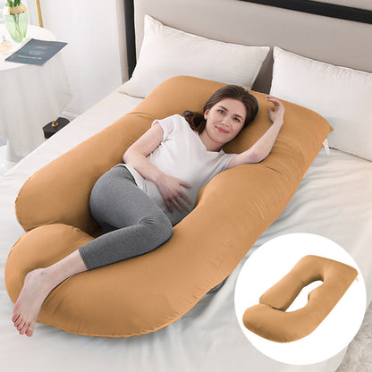 Pregnant women's pillow waist protection side sleeping slope pillow J-shaped pregnancy sleeping pillow