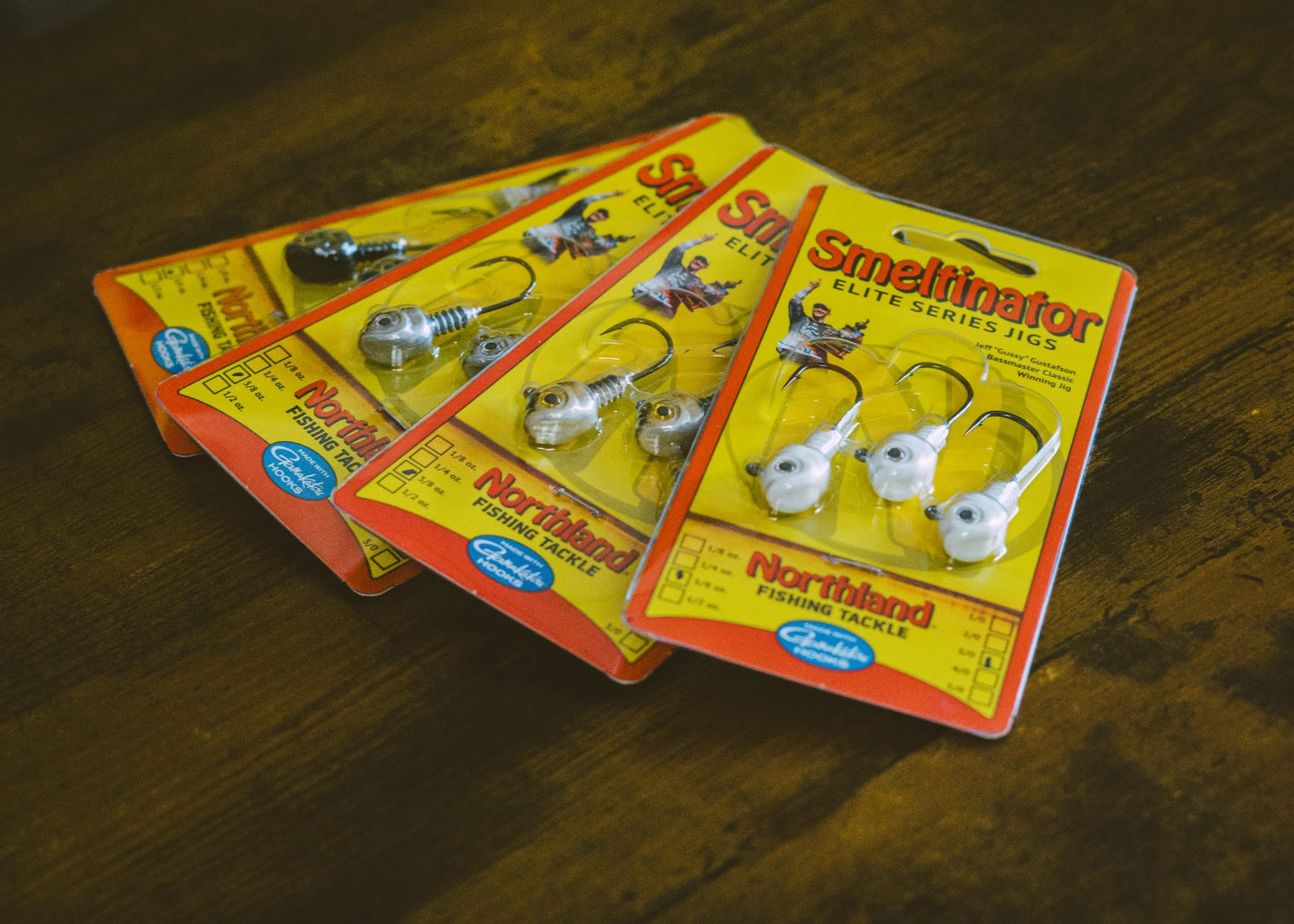 Northland Smeltinator Jig Head Bass Fishing Lure 3-Pack 1/8oz 5/0 Hook