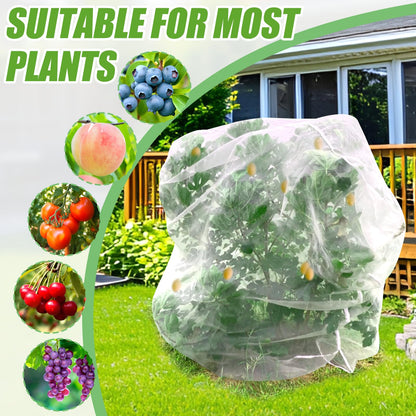 H.Romo Fruit Tree Netting 8x8ft Clear Garden Bird Pest Barrier 1 Pack