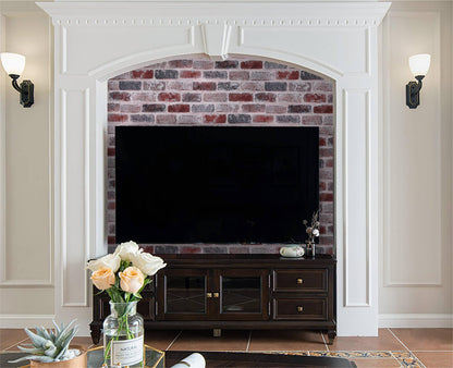 KUKANTST Brick Stone Peel and Stick Wallpaper 17.8"x472" Waterproof Vinyl Roll