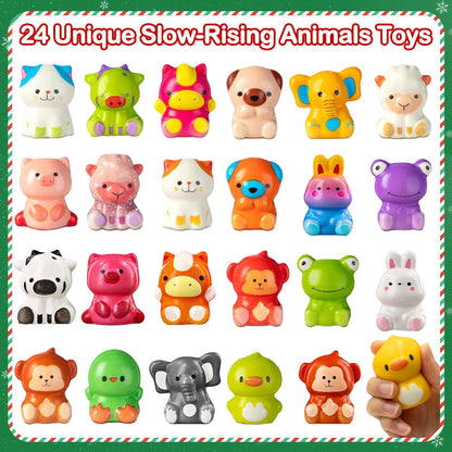 Govetom 2025 Christmas Advent Calendar 24 Days Slow Rising Multi-color