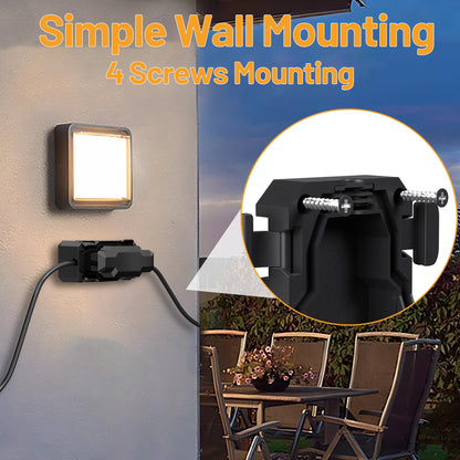 CFMASTER Outdoor Electrical Connection Box IP66 Weatherproof 7x3x4in Black