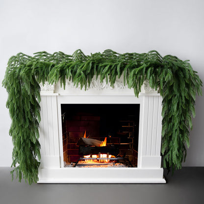 Gixie Home Artificial Norfolk Pine Garland 5Ft Green 2Pcs
