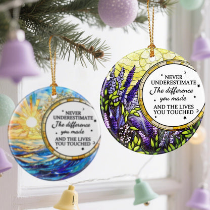VIAKDEM Christmas Ornaments Going Away Goodbye Farewell Gifts Design H
