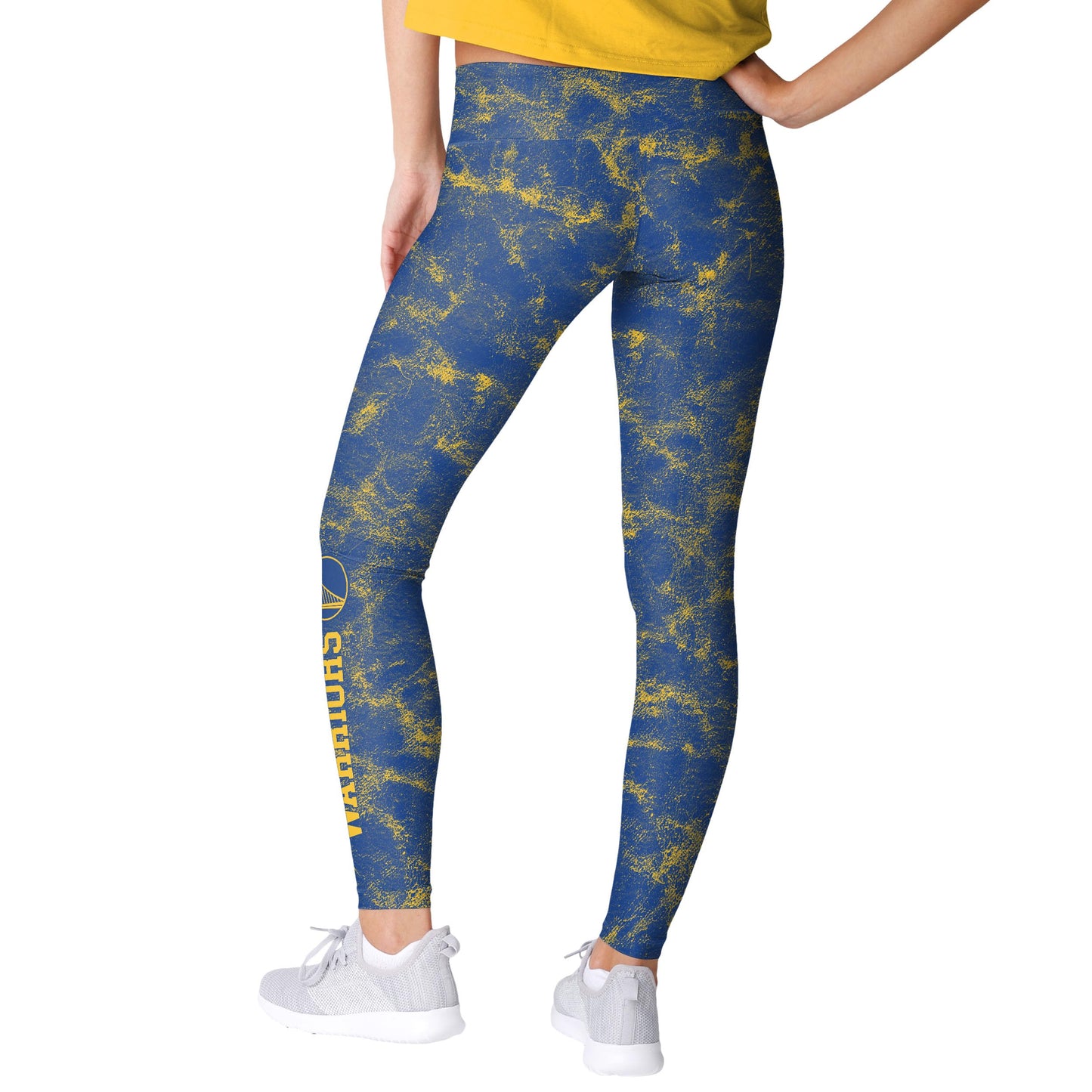 FOCO Golden State Warriors NBA Womens Team Color Cloud Leggings Size XL