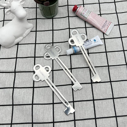 UDQYQ Stainless Steel Tube Squeezer Key 3 Pieces Silver Metal Dispenser