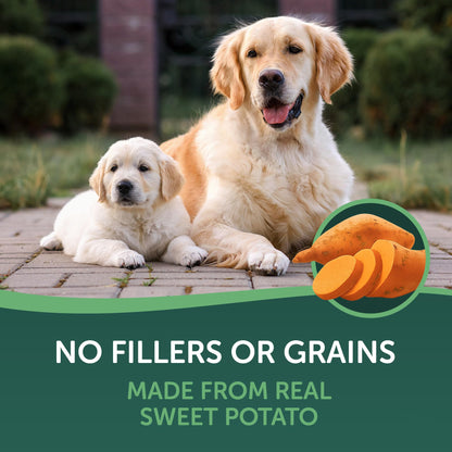 Healthfuls Sweet Potato Slices Dog Treats Grain Free Limited Ingredient 16 oz