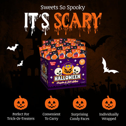 Twinkle Bites Halloween Lollipops 40 Pack Strawberry Flavor 40 Ounce