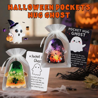 Generic Ghost Pocket Cards Halloween Comfort Inspirational Black Mix