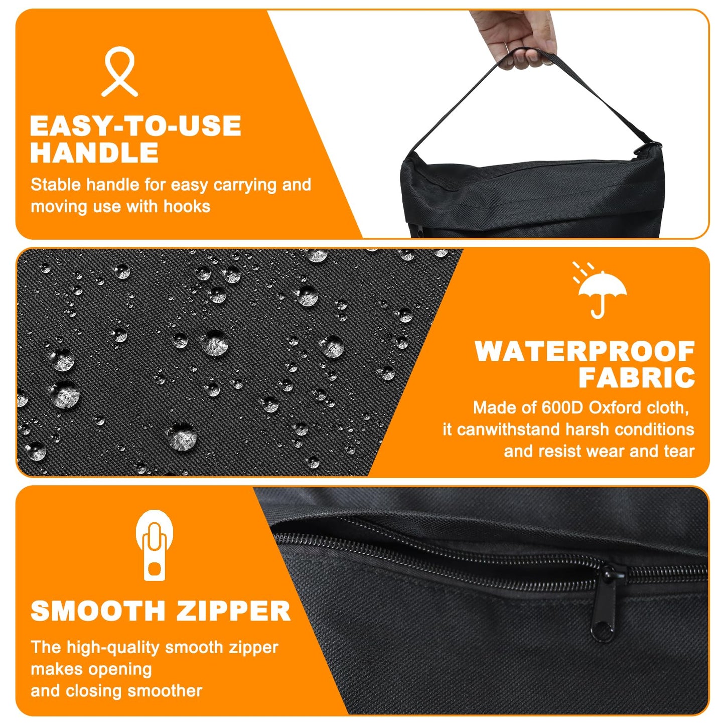 Mordx Photography Sandbag Set of 4 Heavy Duty Weight Bags for Light Stand