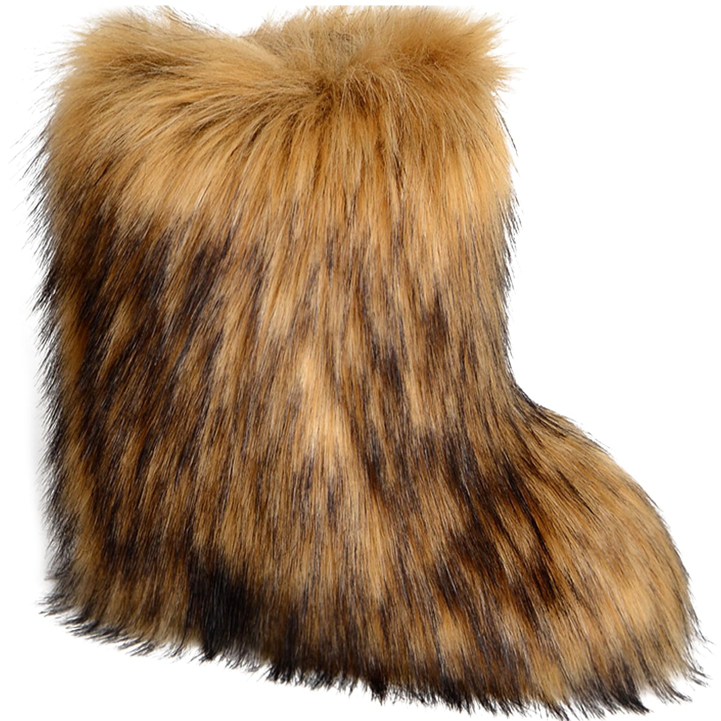 Valpeak Women's Snow Boots Knee High Flat Heel Faux Fur Natural Size 9