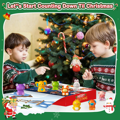 Govetom 2025 Christmas Advent Calendar 24 Days Slow Rising Multi-color
