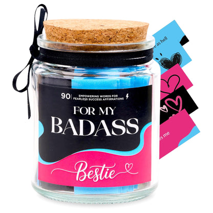 SOLMAYCO Affirmation Jar with Inspirational Notes Birthday Gift for Women Badass