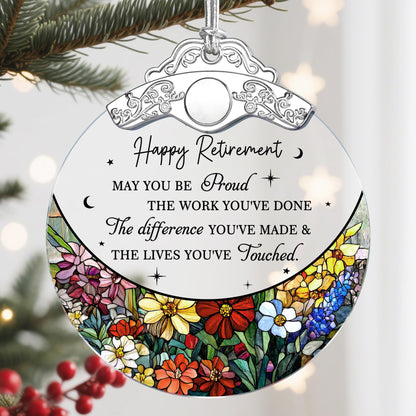 PEMIRSAYO Retired Ornament Stained Glass Christmas Keepsake Design A