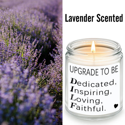 RIZOOCE Lavender Scented Wax Candle Transparent New Dad Gift 0.431lb