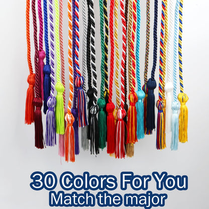 FOMOMDI Graduation Honor Cord 68" Black Red College Graduation