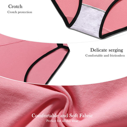 CAILECOTTON Womens Underwear Cotton Panties for Women Plus Size Panties Pack 2/5