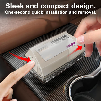 FLLIK EZ Pass Holder Windshield Clear Strong Suction Cups 1 Pack