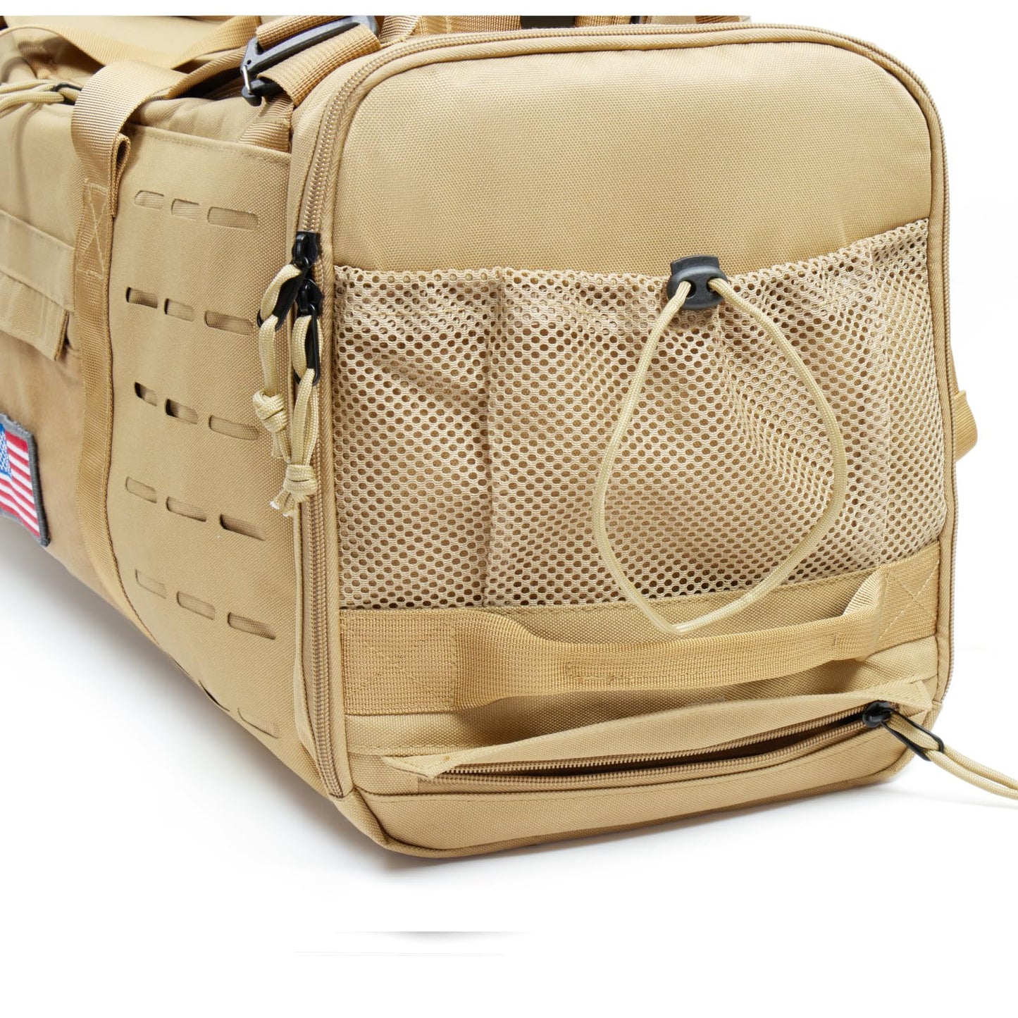 CONTAIL 48L Military Tactical Molle Duffle Bag Detachable Straps Earth Yellow