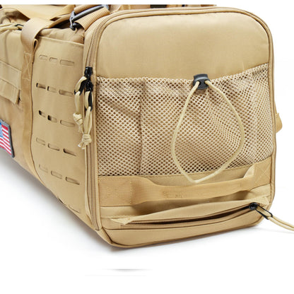 CONTAIL 48L Military Tactical Molle Duffle Bag Detachable Straps Earth Yellow