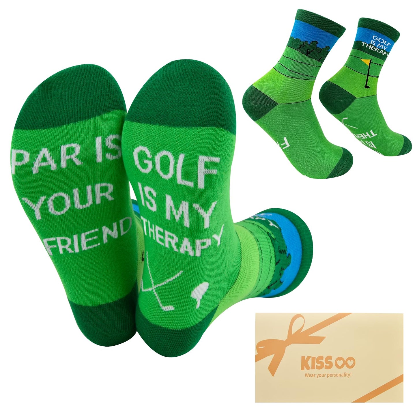 Kissoo Breast Cancer Inspirational Socks Cancer Care Golf Cotton Unisex One Size