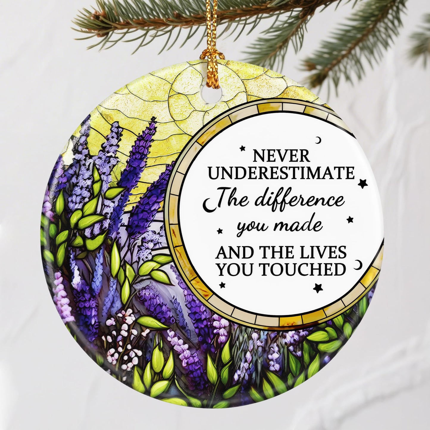 VIAKDEM Christmas Ornaments Going Away Goodbye Farewell Gifts Design H