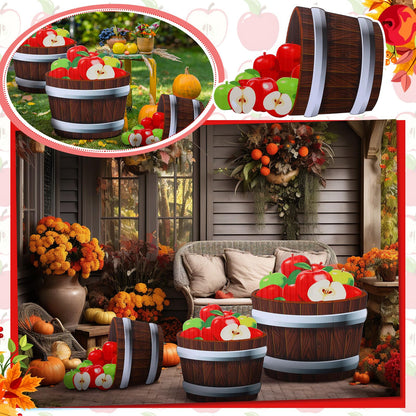 Beeveer Fall Thanksgiving Harvest Apple Orchard Cardboard Cutouts 20-26" Set