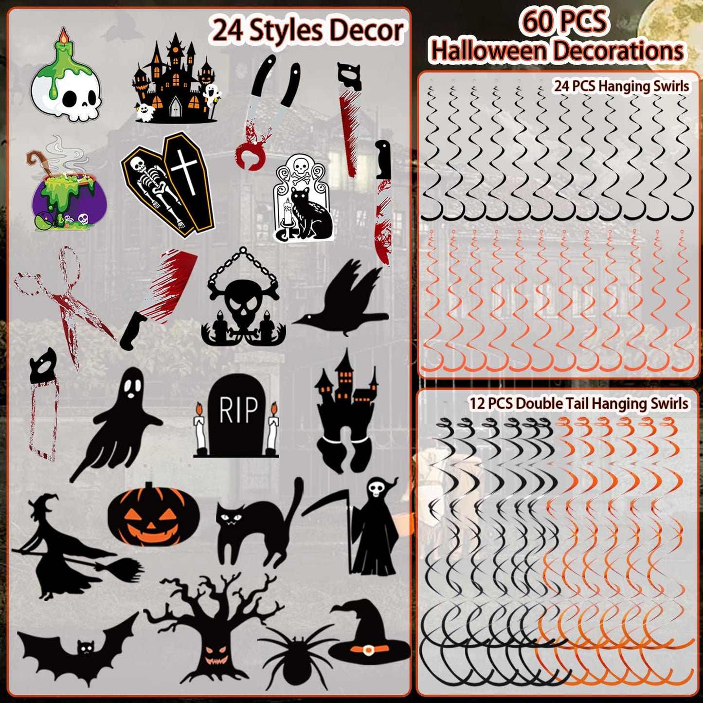 CyanLime 45 Pcs Happy Easter Banner Garland Paper Decorations Halloween Color