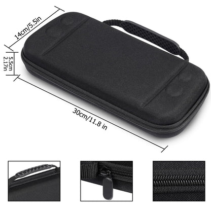 TIGOJH Nintendo Switch 2 Carrying Case Black 10 Game Slots & Accessory Pocket