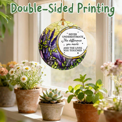 VIAKDEM Christmas Ornaments Going Away Goodbye Farewell Gifts Design H