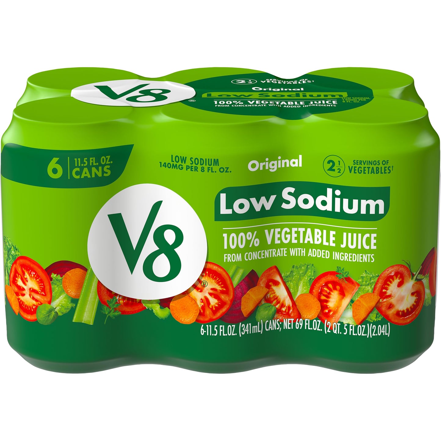 BestBy12/25 V8 Low Sodium Original 100% Vegetable Juice 69 Fl Oz