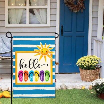 Shuitouk 3 Ply Summer Garden Flag 12x18 Inch Double Sided Outdoor Decor