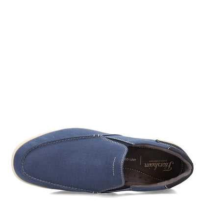 Florsheim Lakeside Canvas Moc Toe Slip-On Navy Nubuck 7W 3E Size 7W
