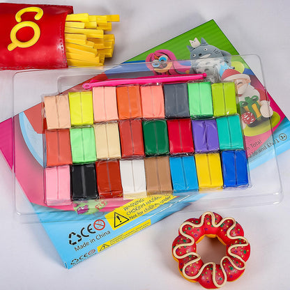 CiaraQ Polymer Clay Kit Mini Modeling Set 24 Colors for Kids Beginners Artist