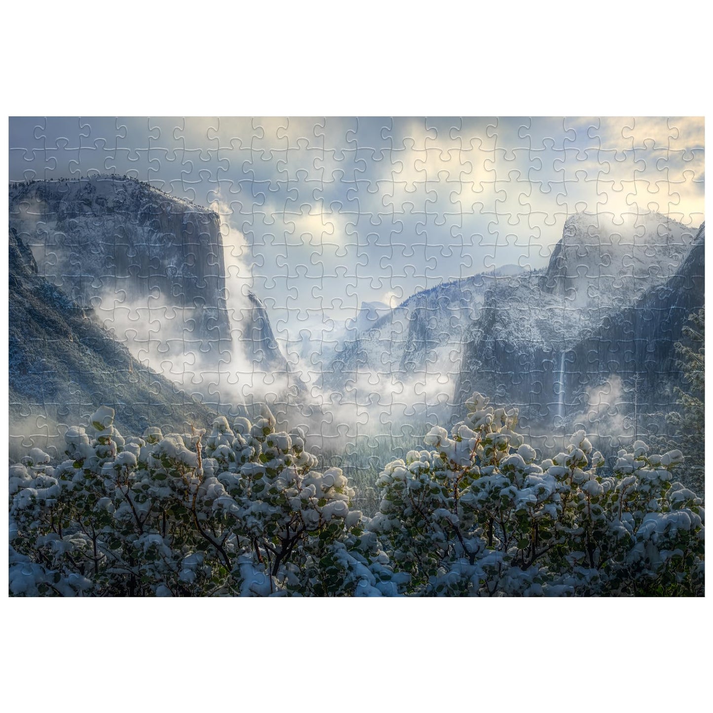 Artinhand Yosemite Snow Storm 300 Pieces Wooden Jigsaw Puzzle Gift