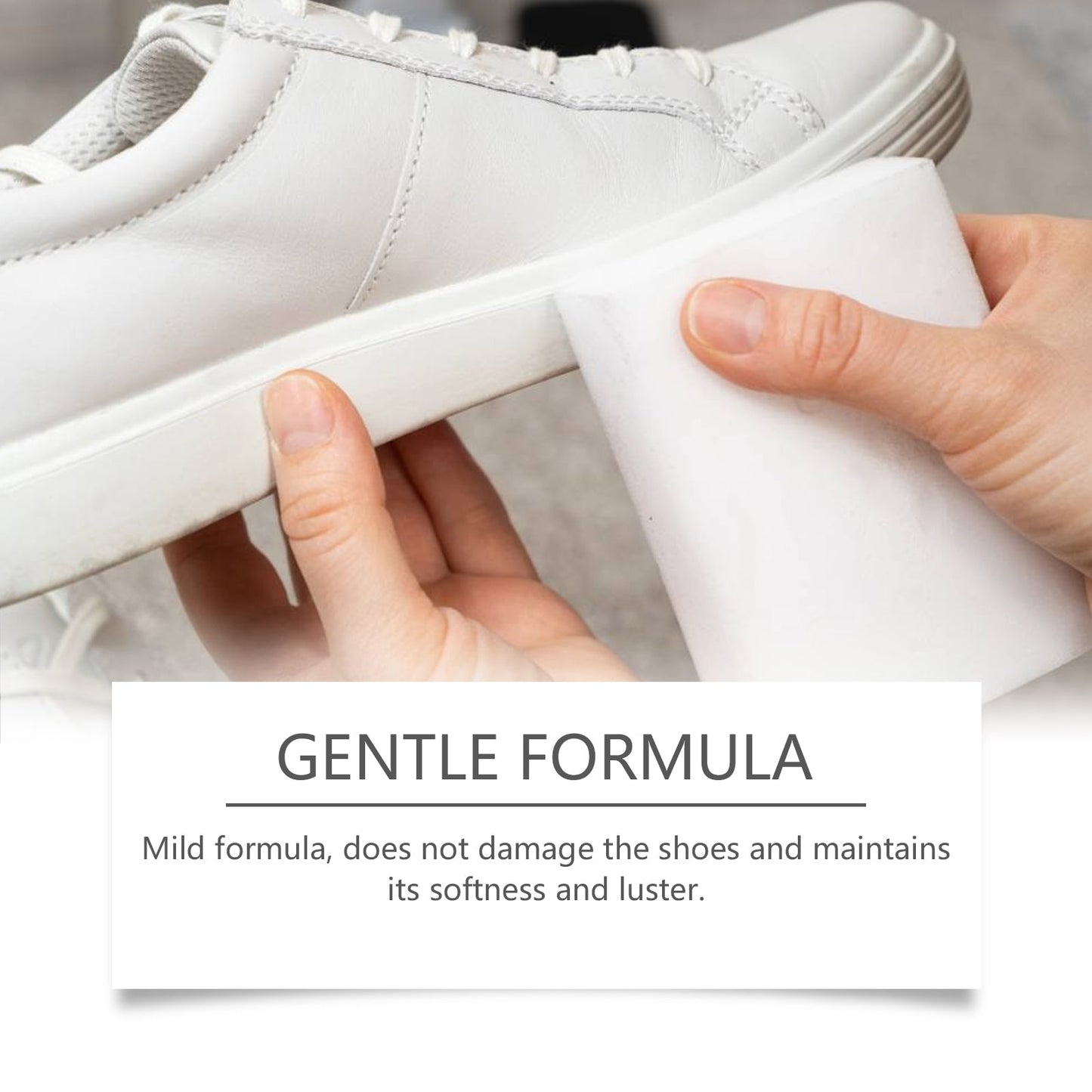 Shoe Decontamination Foam Cleaner Small White Shoes Gentle Clean Yellow Edge Stain Shoe Cleaner