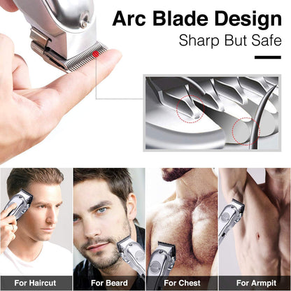 3-in-1 Waterproof Hair Trimmer and Grooming Kit