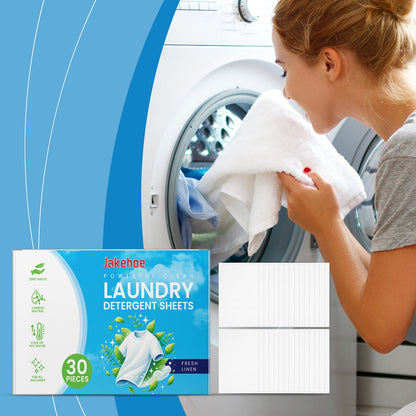 Laundry Detergent Sheet Gentle Cleaning And Decontamination Handy Household Laundry Bubble Paper