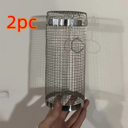 Portable Metal BBQ Grilling Basket for Outdoor Camping
