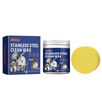 Stainless Steel Cleaning Cream, Kitchen Stove Stainless Steel Pot With Stubborn Stains And Black Dirt Clean Decontamination