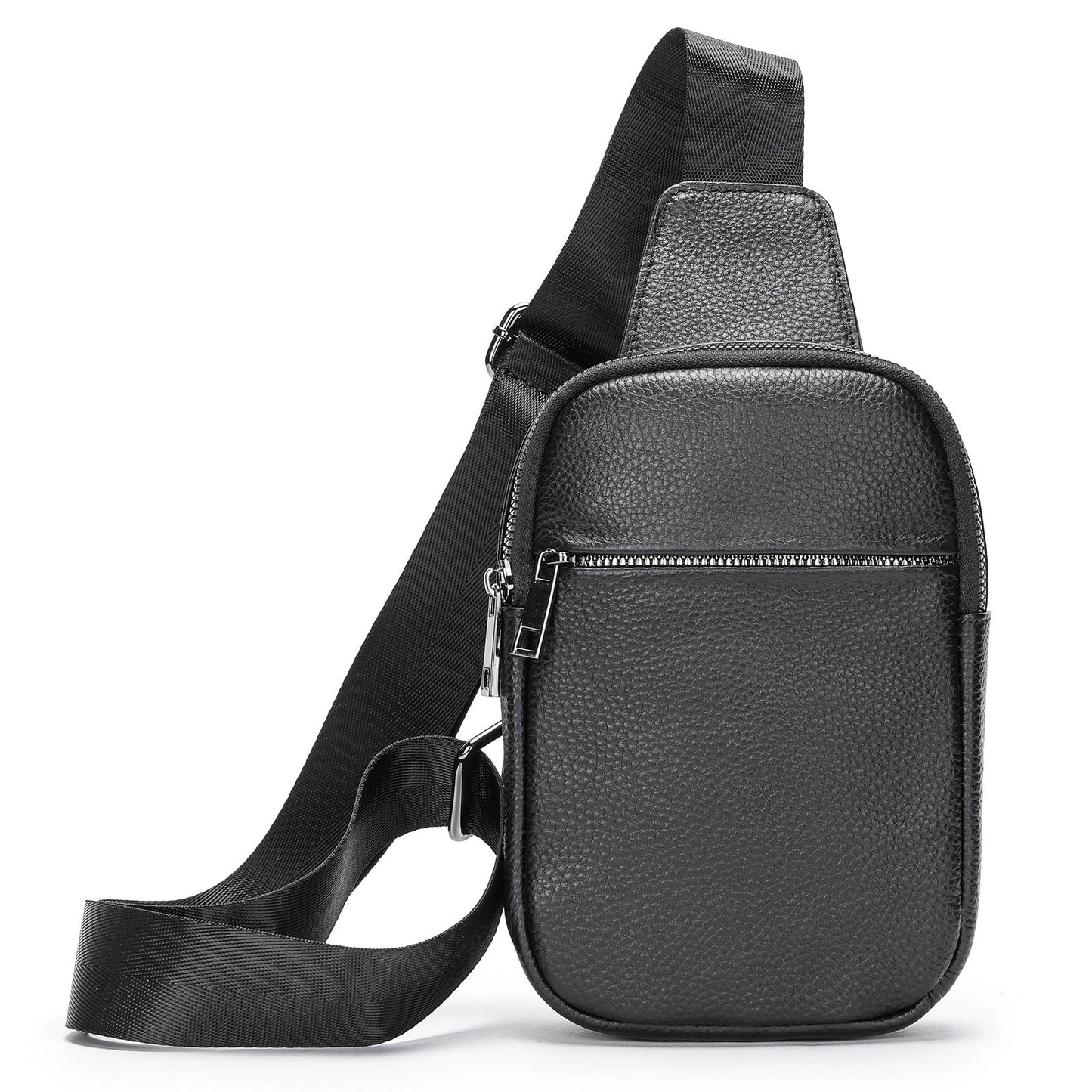 Men's Leather Crossbody Chest Bag