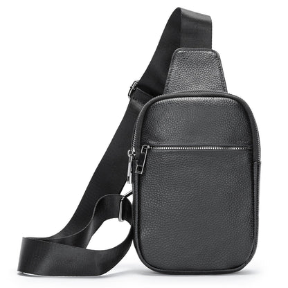 Men's Leather Crossbody Chest Bag