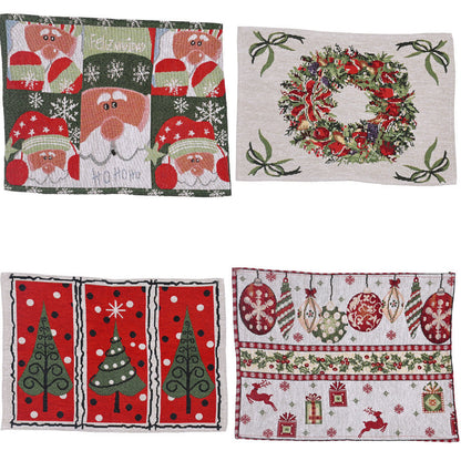 Christmas Knitted Cloth Placemats
