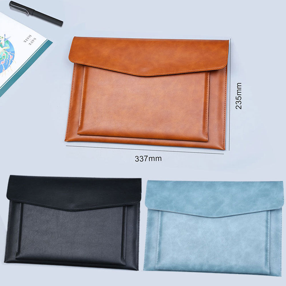 A4 File Bag with Double-layer Leather Protection