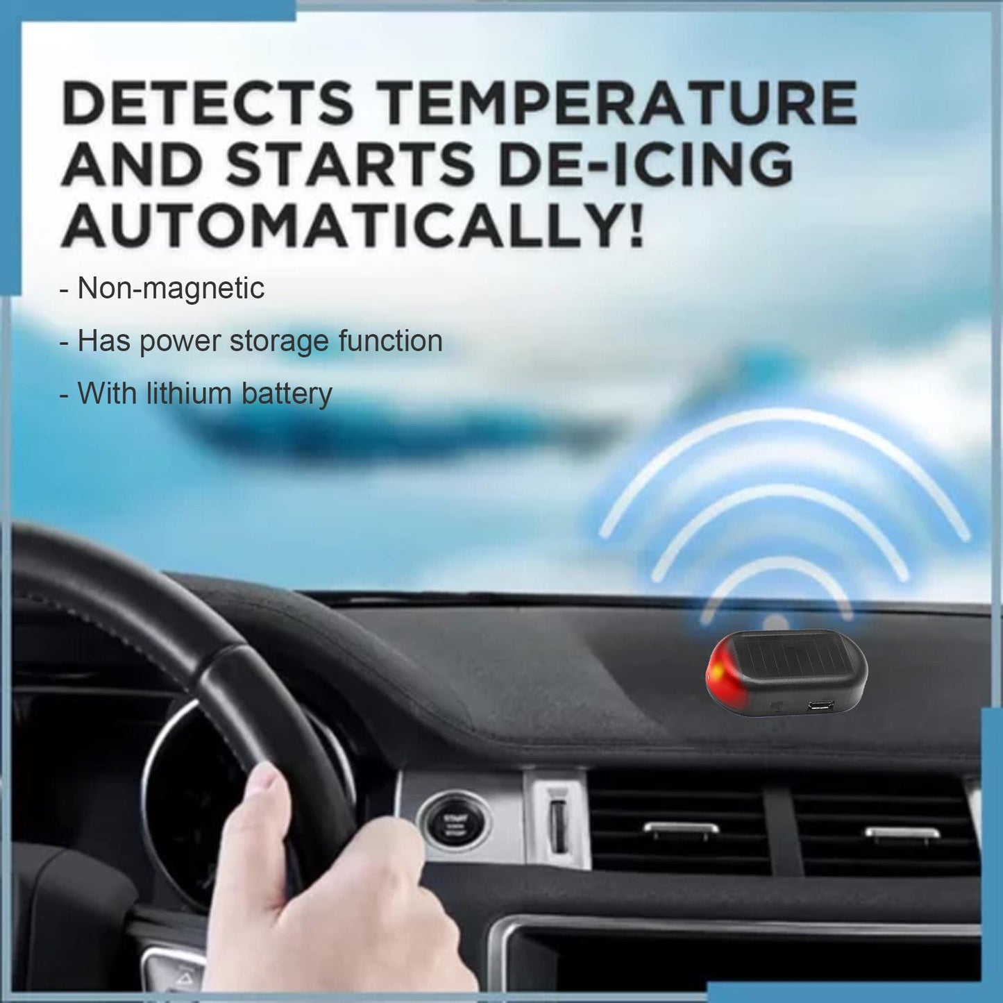Interference Anti-Freeze Device, Car Window Glass In Winter Anti-Snow Cover Interference Anti-Freeze And Snow Device