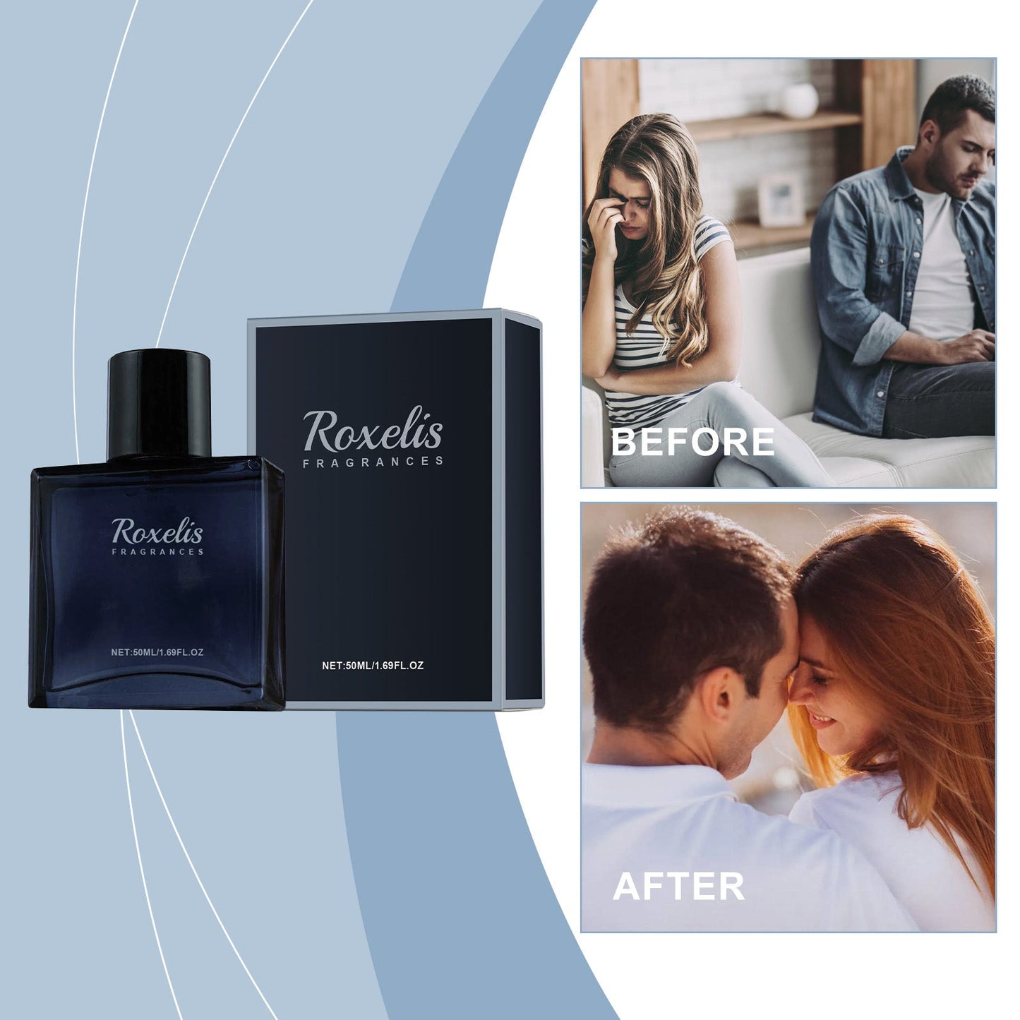Men's Charm Perfume, Natural Fresh Lasting Fragrance Release Men's Charm Temperament Dating Atmosphere Perfume