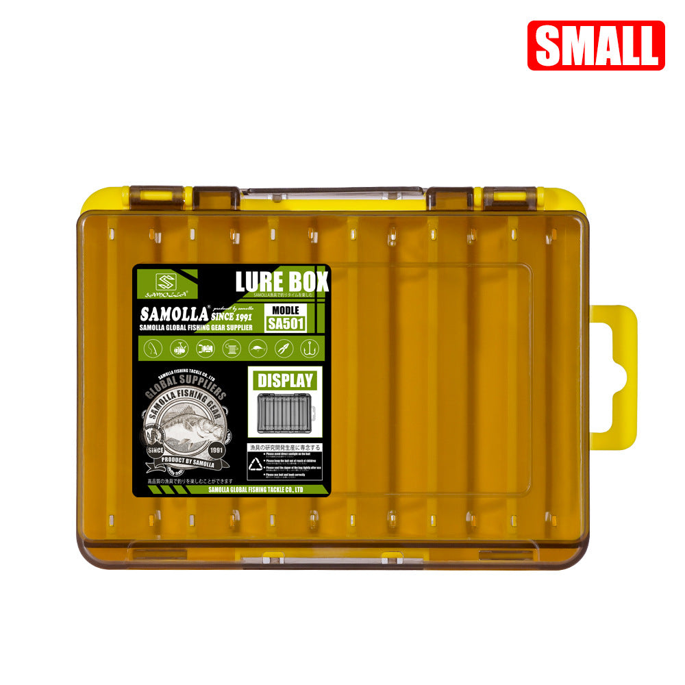 14-Compartment Fishing Tackle Box for Accessories, Lures & Hooks, Double-Sided Organizer.