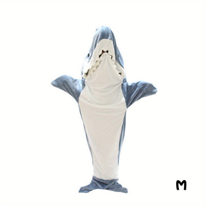 Shark Onesie Blanket Hoodie Flannel Sleeping Bag