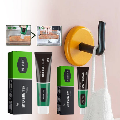 Nail Free Adhesive, Strong Adhesion Fast Drying Metal Plastic Adhesive Glass Adhesive Fast Drying Multi-Functional Adhesive